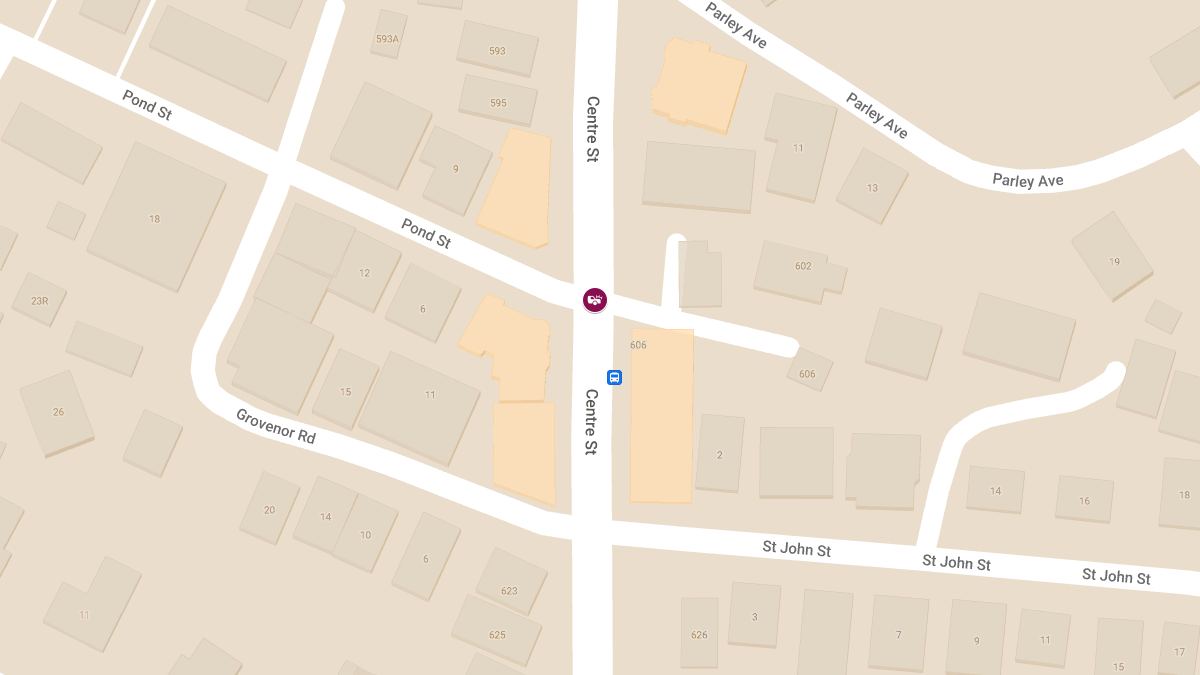 Motor Vehicle Crash with Injuries at Centre St & Pond St