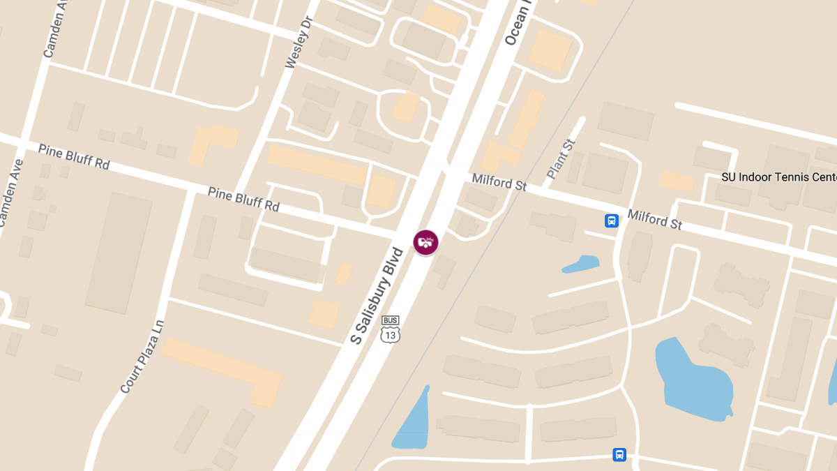 Motor Vehicle Crash with Injuries at Rt 13 & Pine Bluff Rd