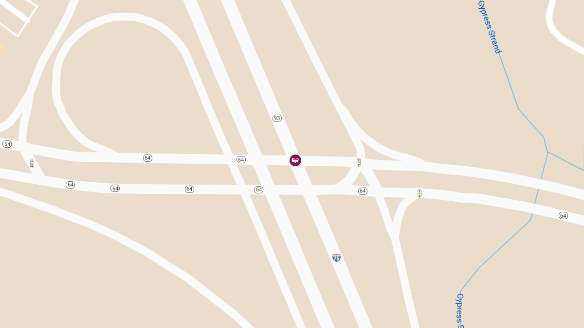 Motor Vehicle Crash with Injuries at SR-64 & SR-93 NB Exit 220