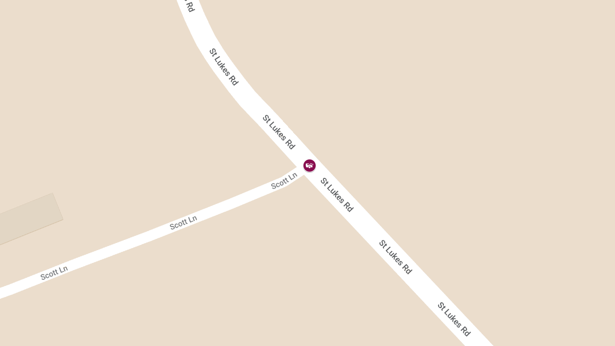 Motor Vehicle Crash with Injuries at St. Lukes Rd & Scott Ln