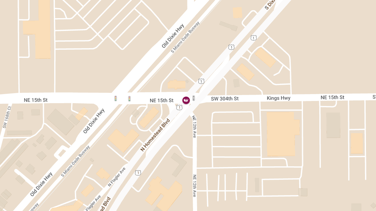 Motor Vehicle Crash with Injuries on S Dixie Hwy at SW 304th St
