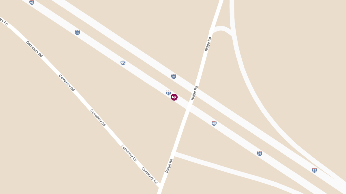 Motor Vehicle Crash with Injury on I-95 SB near MM 162
