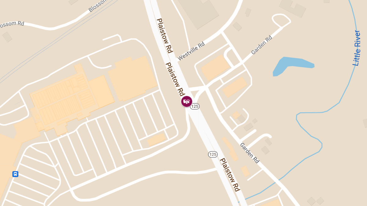 Motor Vehicle Crash with Injury on Plaistow Rd at Walmart Plaza Entrance