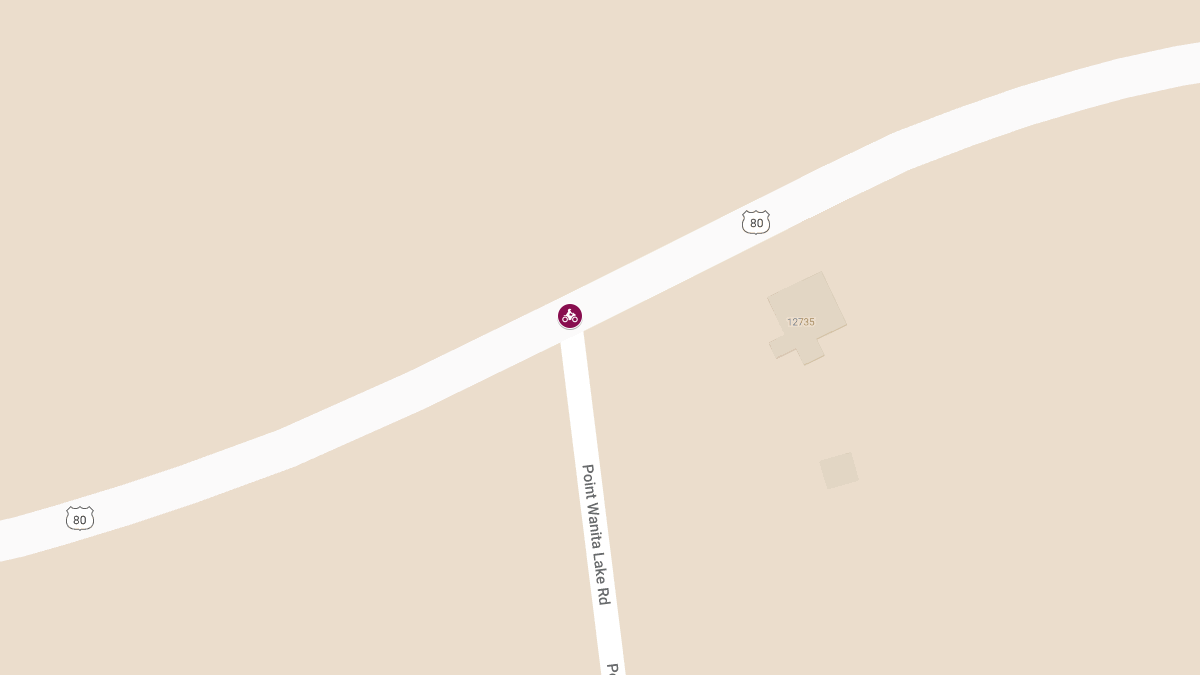 Motorcycle Crash with Injuries on Old Hwy 80 W at Point Wanita Lake Rd
