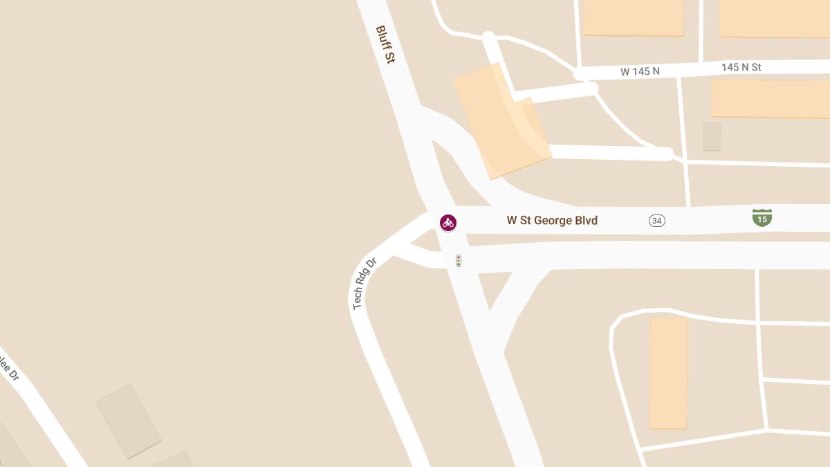 Motorcycle Crash with Possible Injuries at Bluff St & St George Blvd