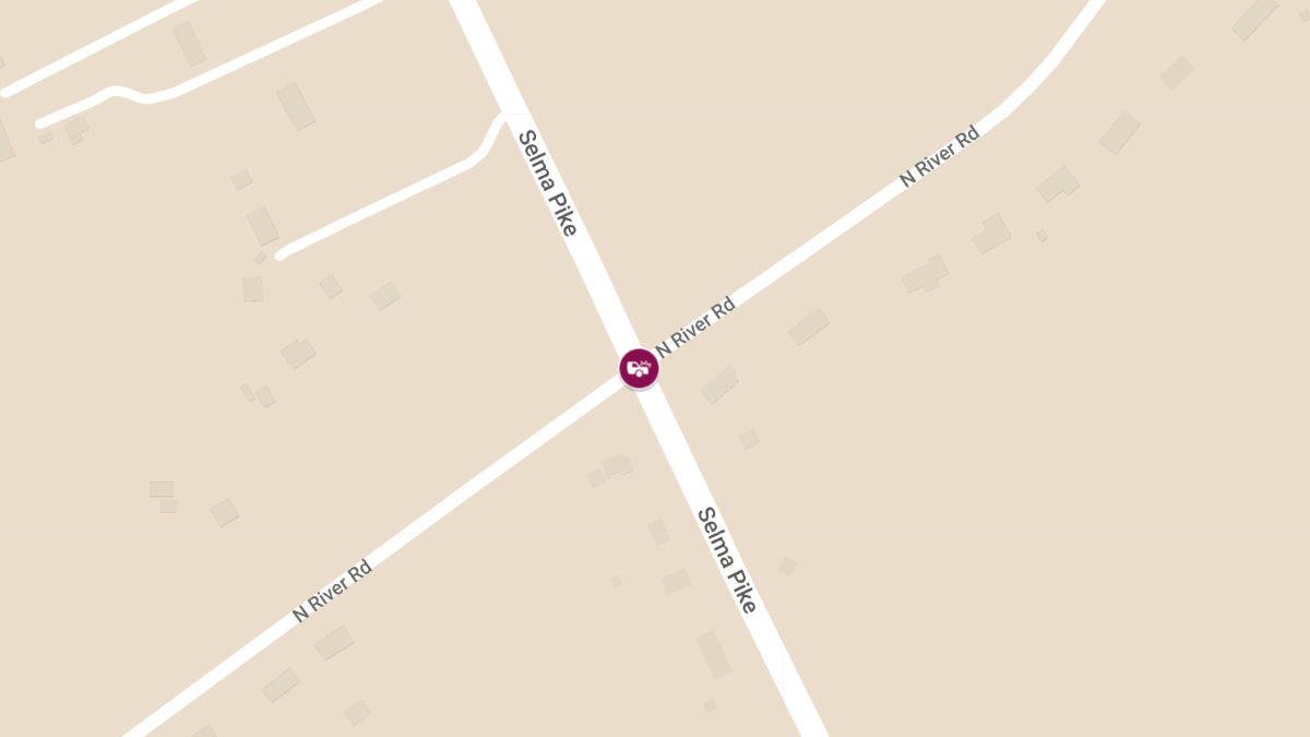 Motorcyclist Injured in Crash at North River Rd & Selma Pike