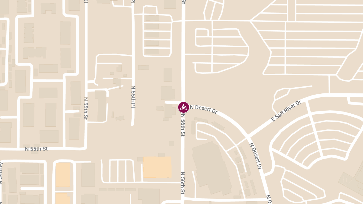 Motorcyclist Killed in Crash at 56th St & Desert Dr
