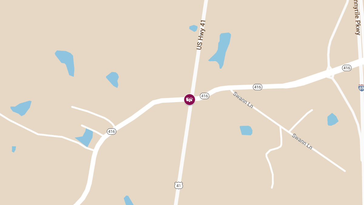 Multi-Vehicle Accident With Injuries at Highway 41 S & Highway 416