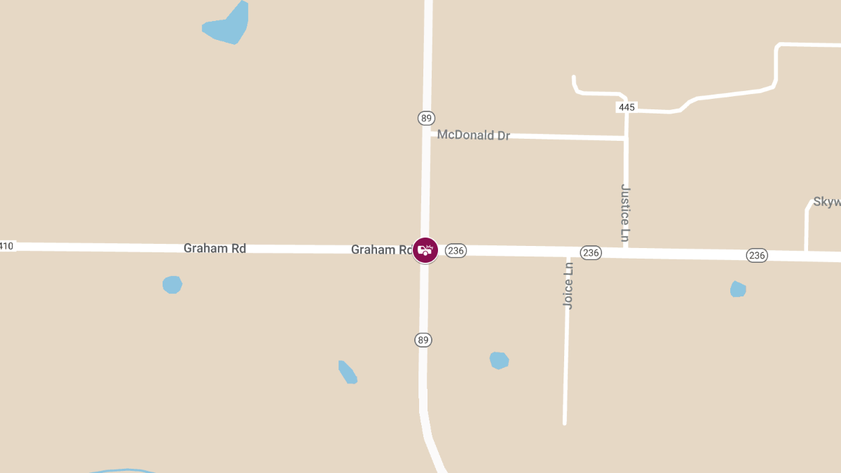 Multi-Vehicle Accident with Injuries on Hwy 89 at State Highway 236