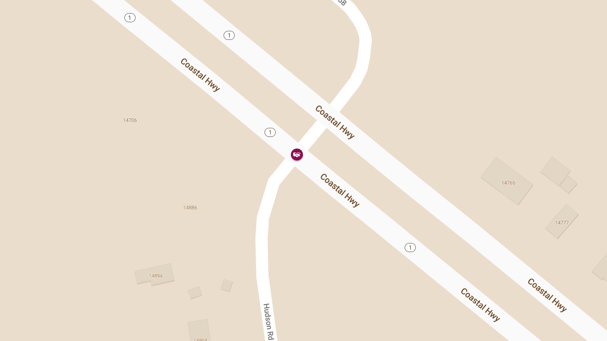Multi-Vehicle Collision with Injuries on SB Coastal Hwy at Hudson Rd