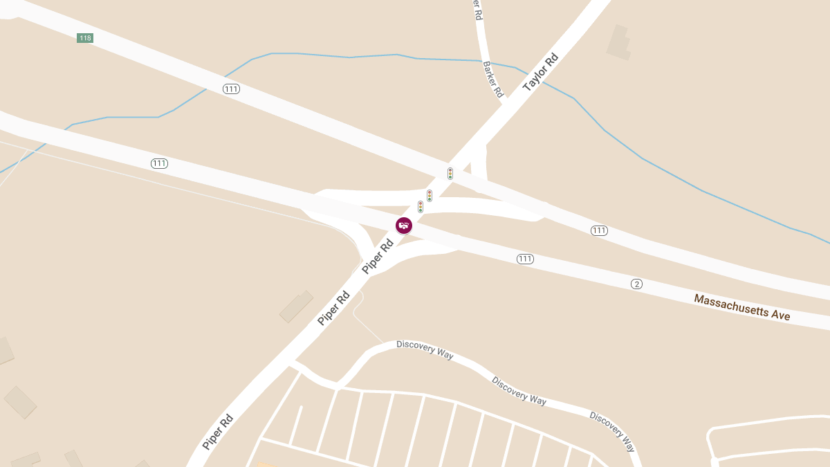 Multi-Vehicle Collision with Injury on Route 2 EB at Piper Rd