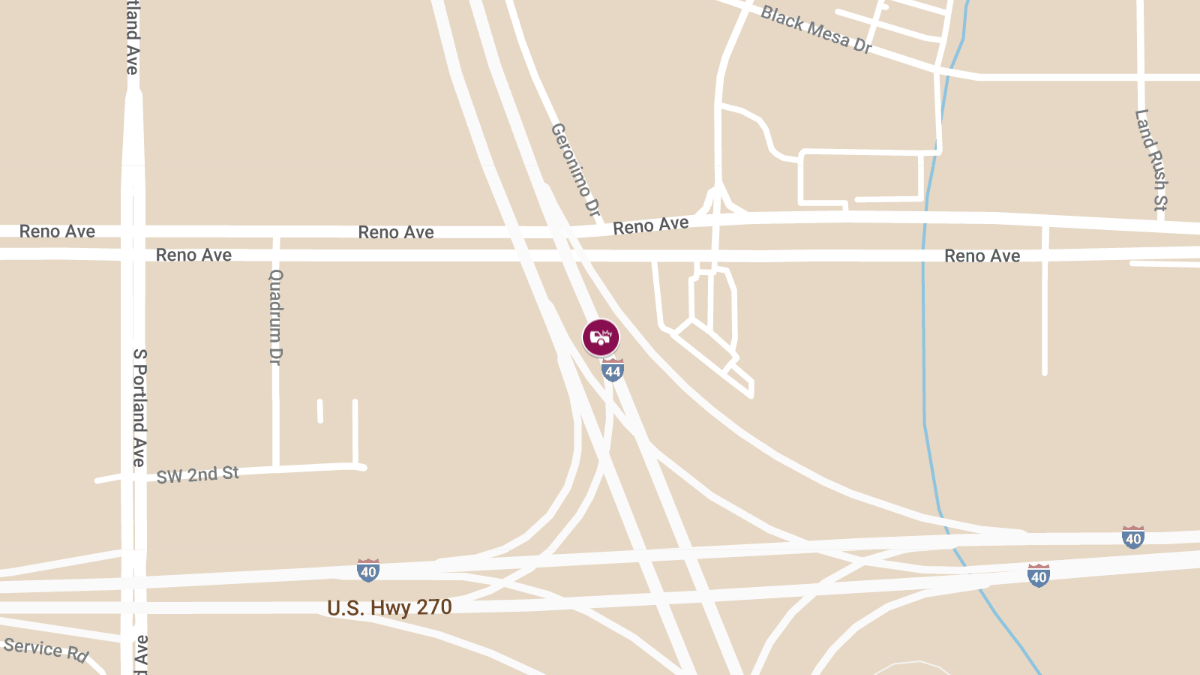 Multi-Vehicle Crash Involving Embark Bus on I-44 Near I-40