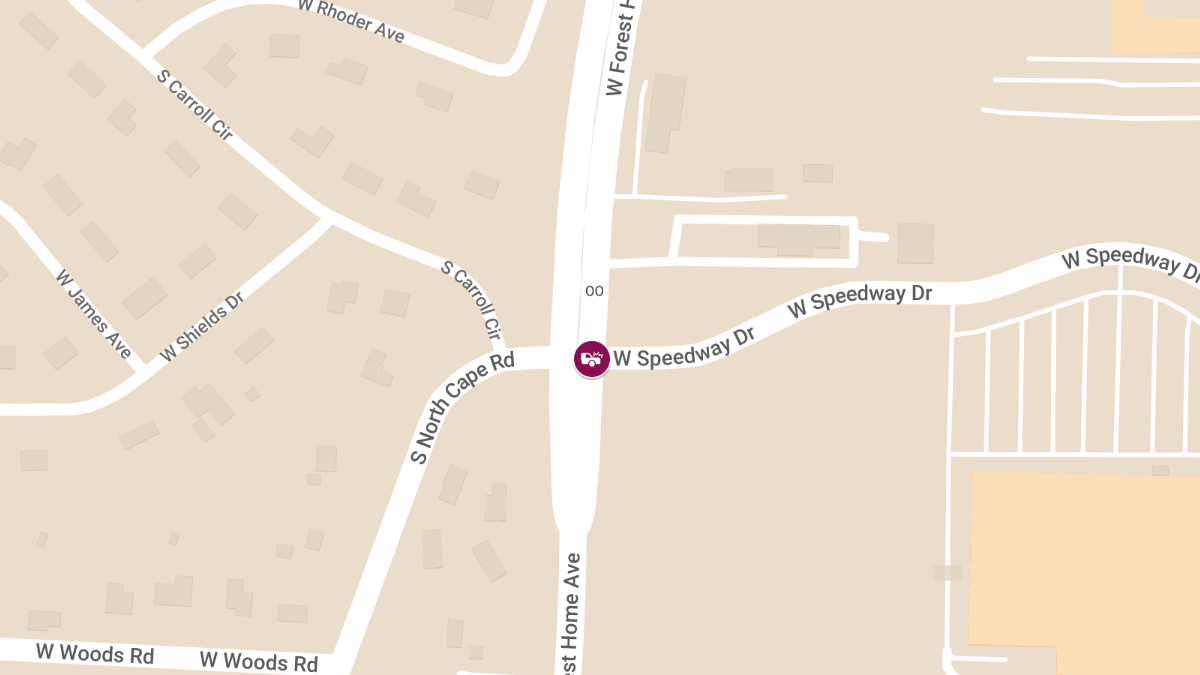 Multi-Vehicle Crash at Forest Home and Speedway Leaves Woman Unconscious