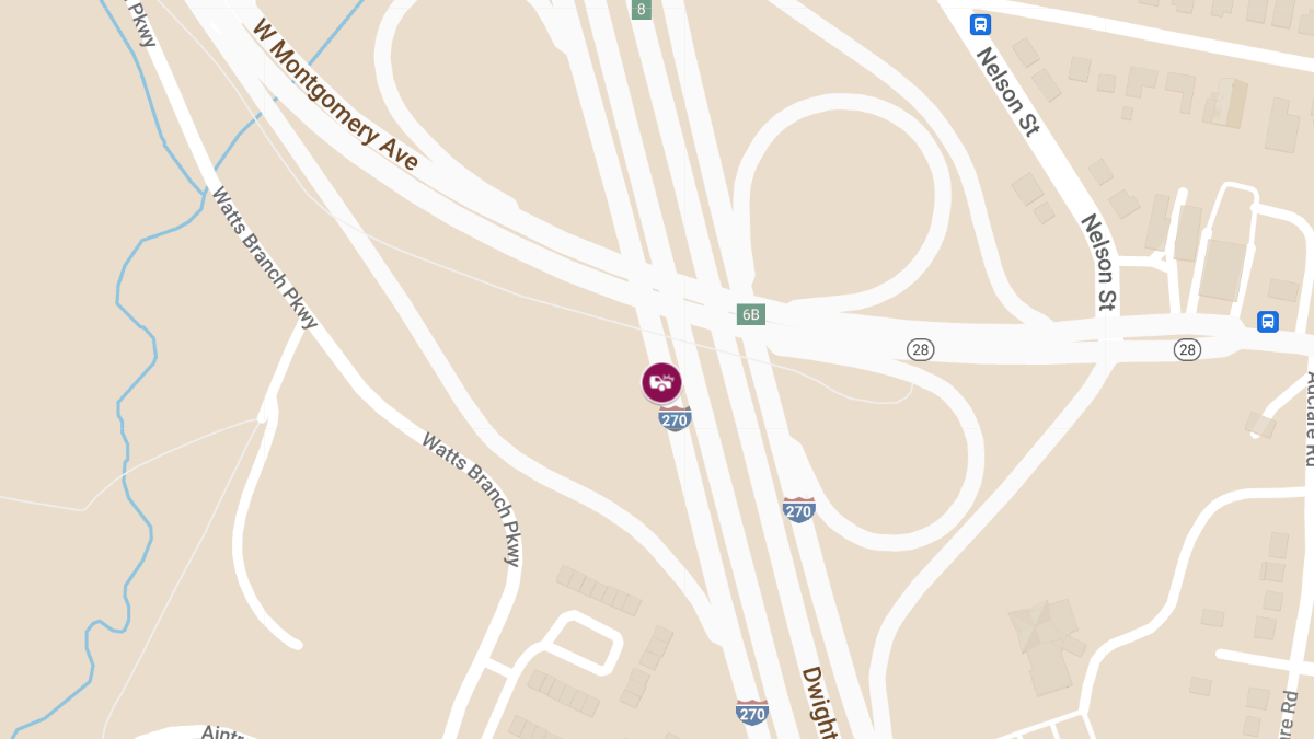 Multi-Vehicle Crash on I-270 NB Near MD-28