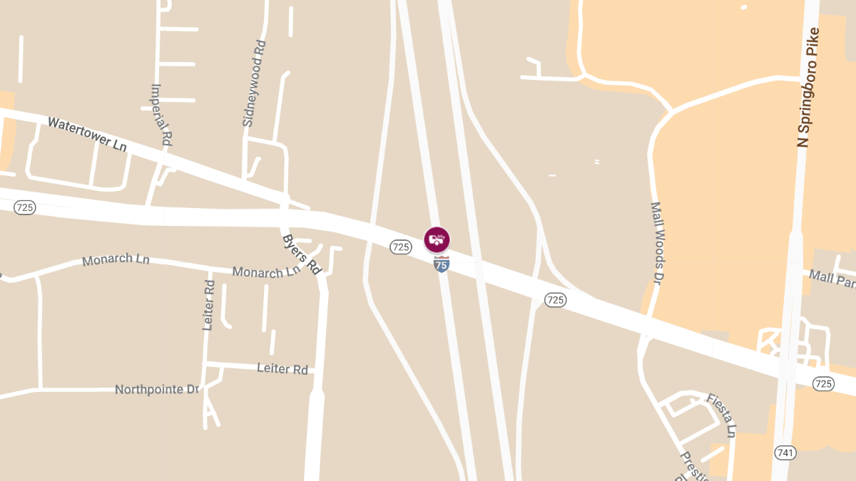 Multi-Vehicle Crash on I-75 N Beyond SR-725