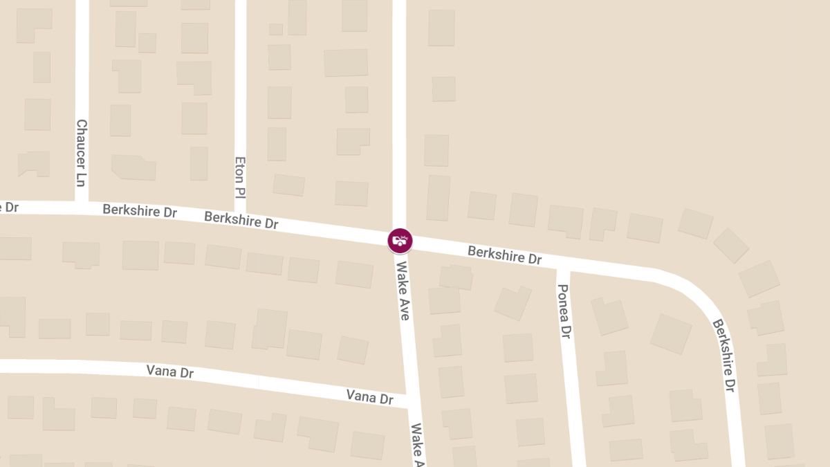 Multi-Vehicle Crash with Injuries at Berkshire Dr & Wake Ave