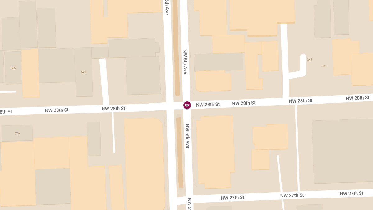 Multi-Vehicle Crash with Injuries at NW 5th Ave & NW 28th St