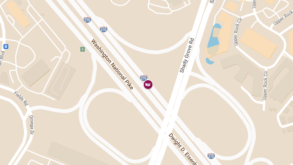 Multi-Vehicle Crash with Injuries on I-270 SB Near Shady Grove Rd