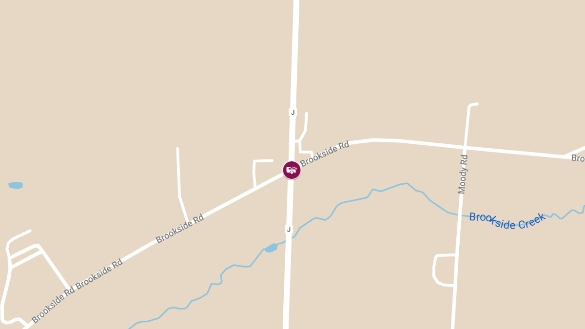 One Injured in Car Accident at County J and Brookside Rd