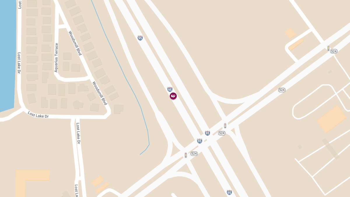 One Injured in Four-Vehicle Crash on I-95