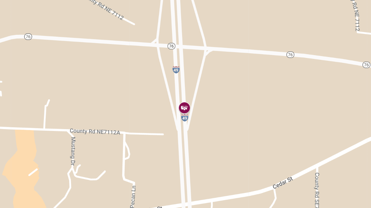 One Injured in Rear-End Collision on I-49 Near Anderson