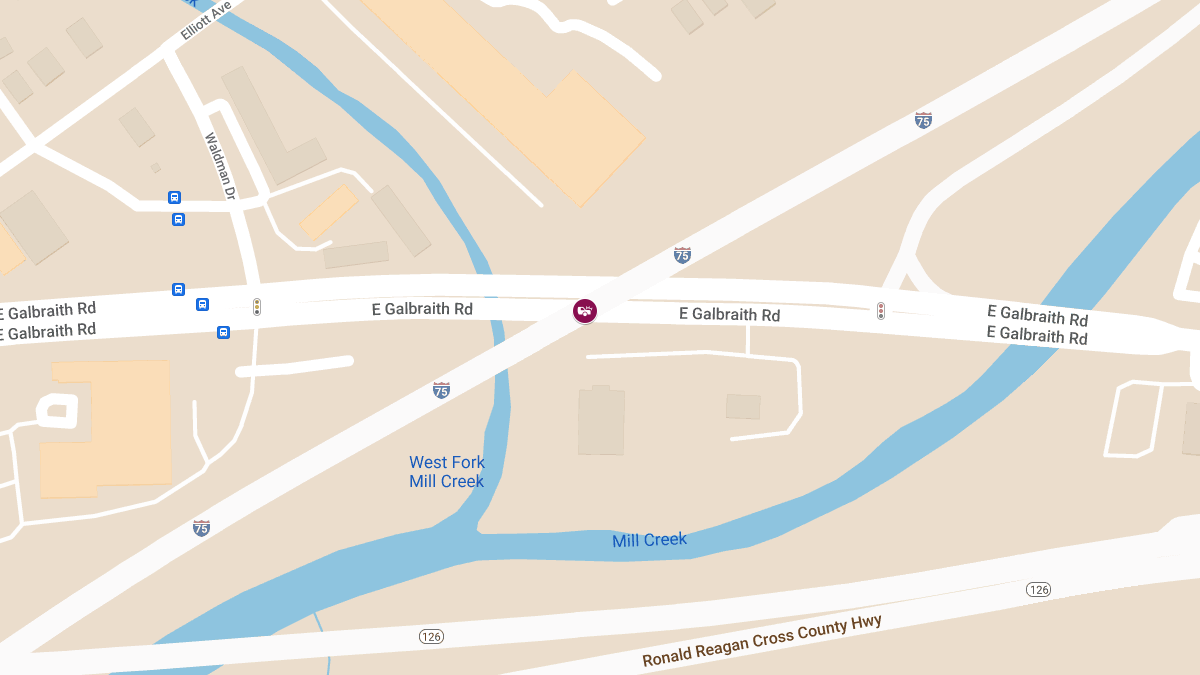 One Killed in Two-Vehicle Crash at E Galbraith Rd & I-75 Exit Ramp