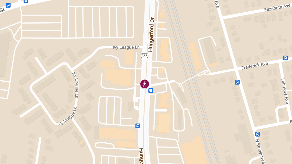 Pedestrian Critically Injured in Accident on Hungerford Dr Near Fredrick Ave