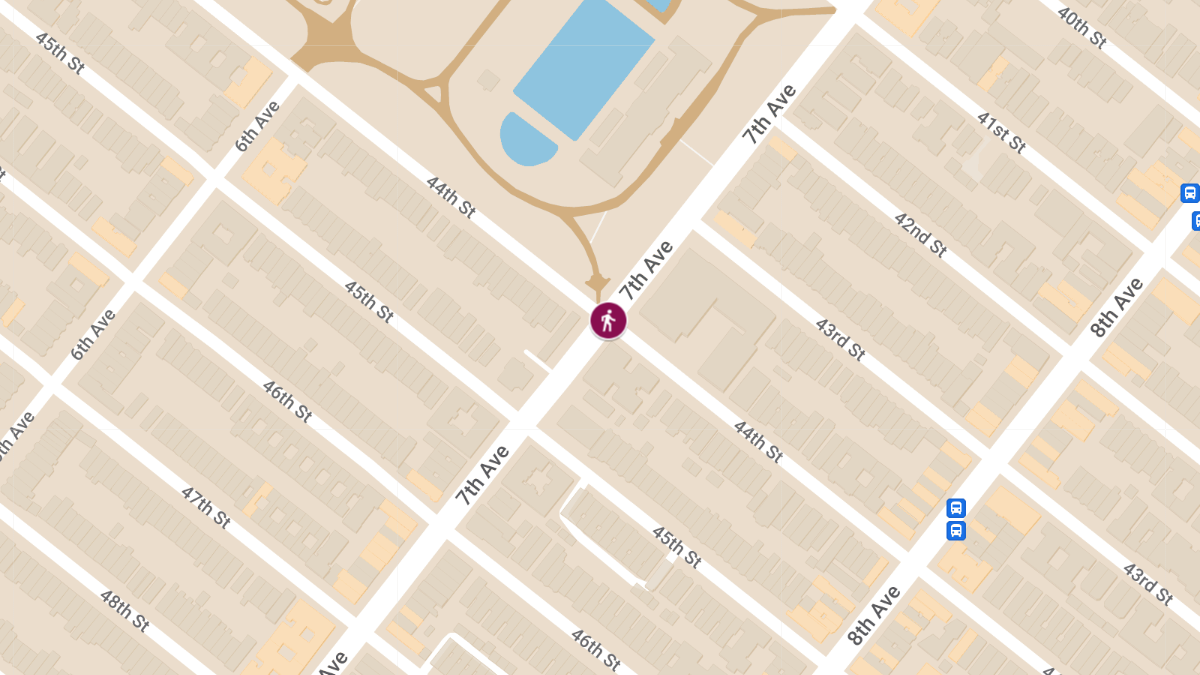 Pedestrian Critically Injured in Collision at 7th Ave and 44th St