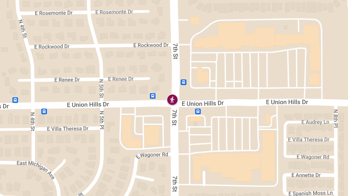 Pedestrian Critically Injured in Crash at 7th St & Union Hills Dr