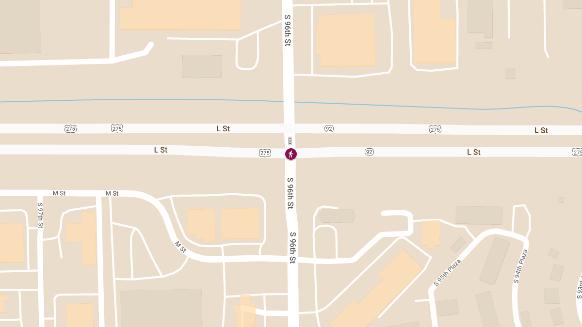 Pedestrian Critically Injured in Crash at 96th and L St