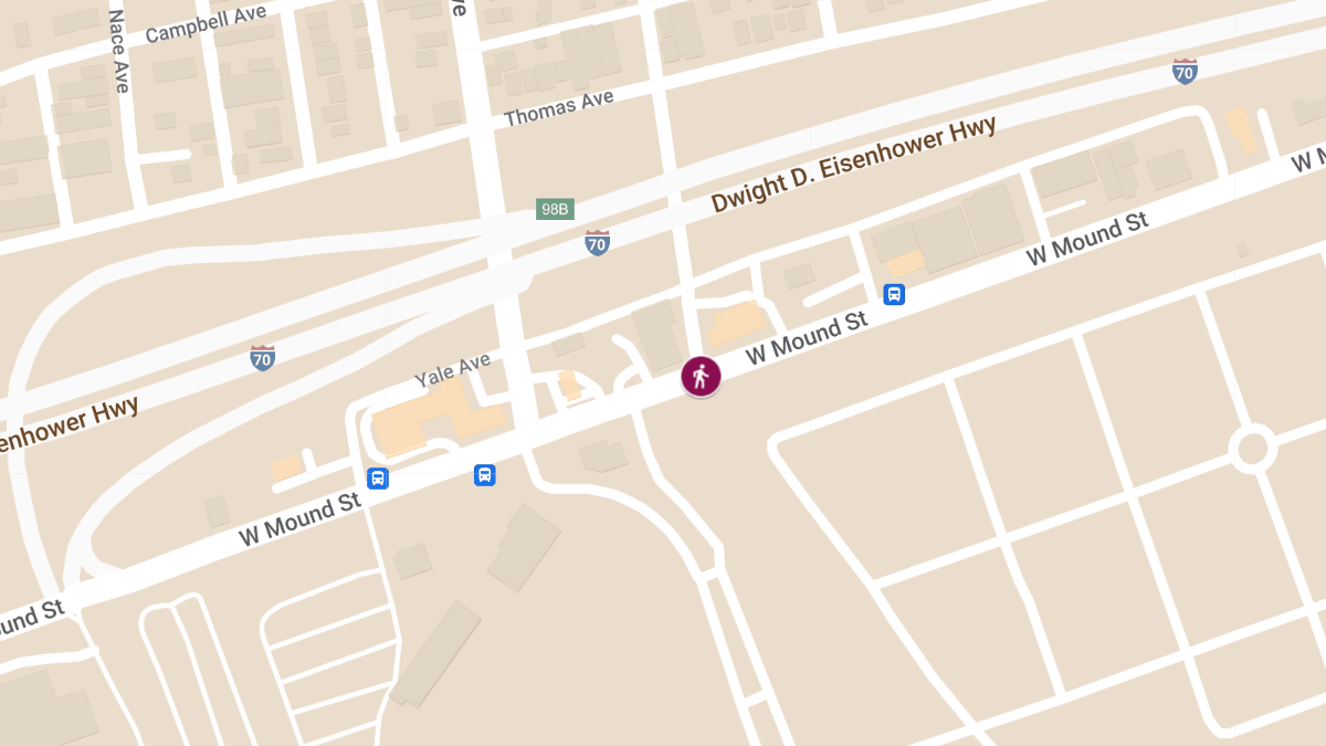 Pedestrian Critically Injured in Crash at West Mound St & South Cypress Ave