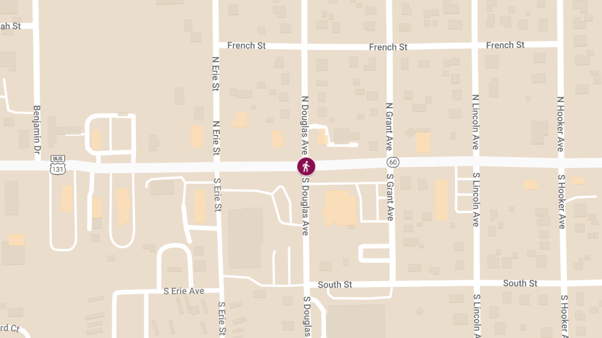 Pedestrian Critically Injured in Hit-and-Run at S Douglas Ave & W Michigan Ave