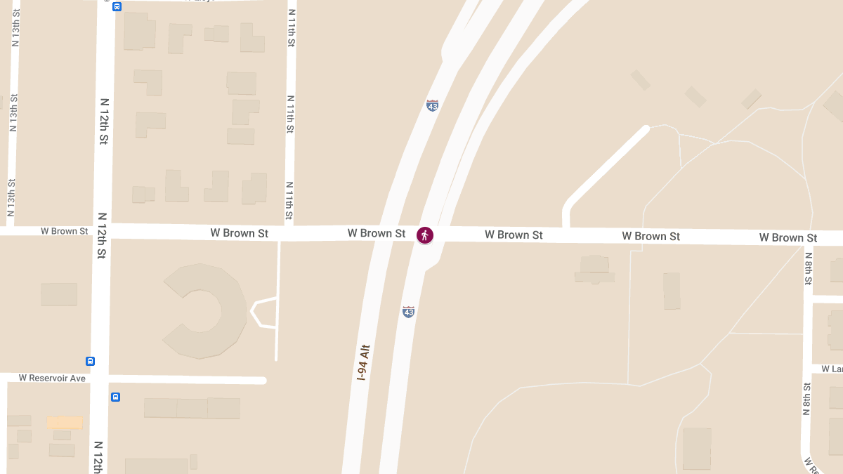 Pedestrian Fatally Struck by Vehicle on I-43 at Brown St