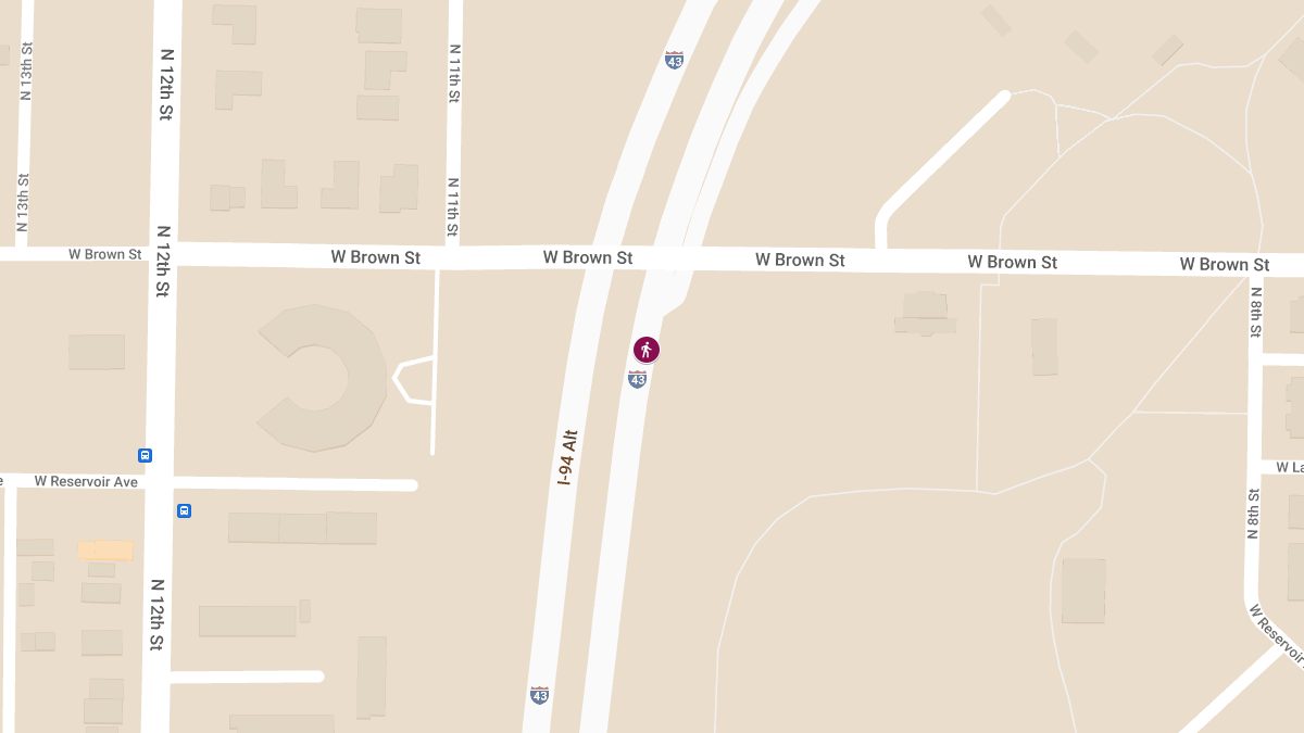 Pedestrian Fatally Struck on I-43 Near Brown St