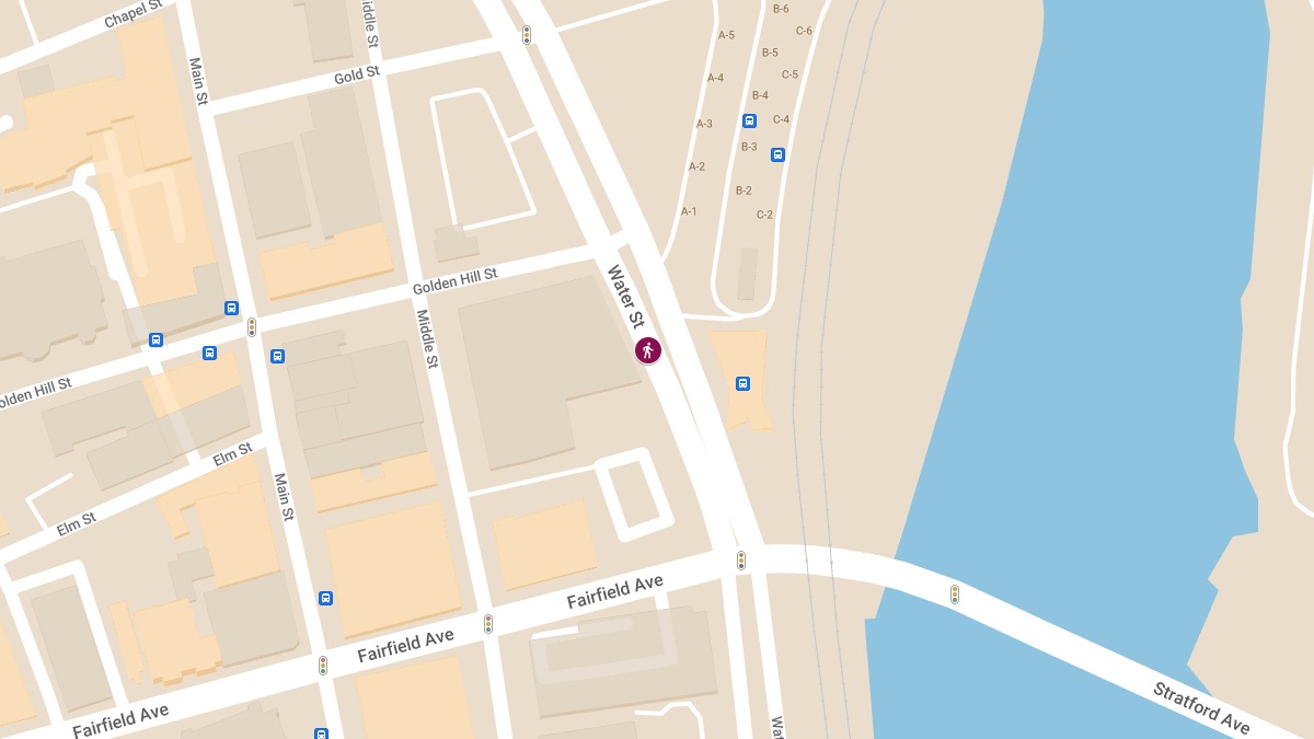 Pedestrian Hit by Bus at Water St Bus Station