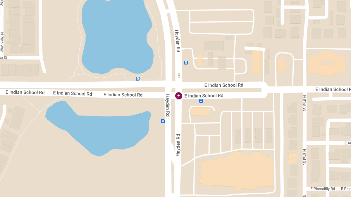 Pedestrian Hit by Vehicle at Hayden & Indian School Rds