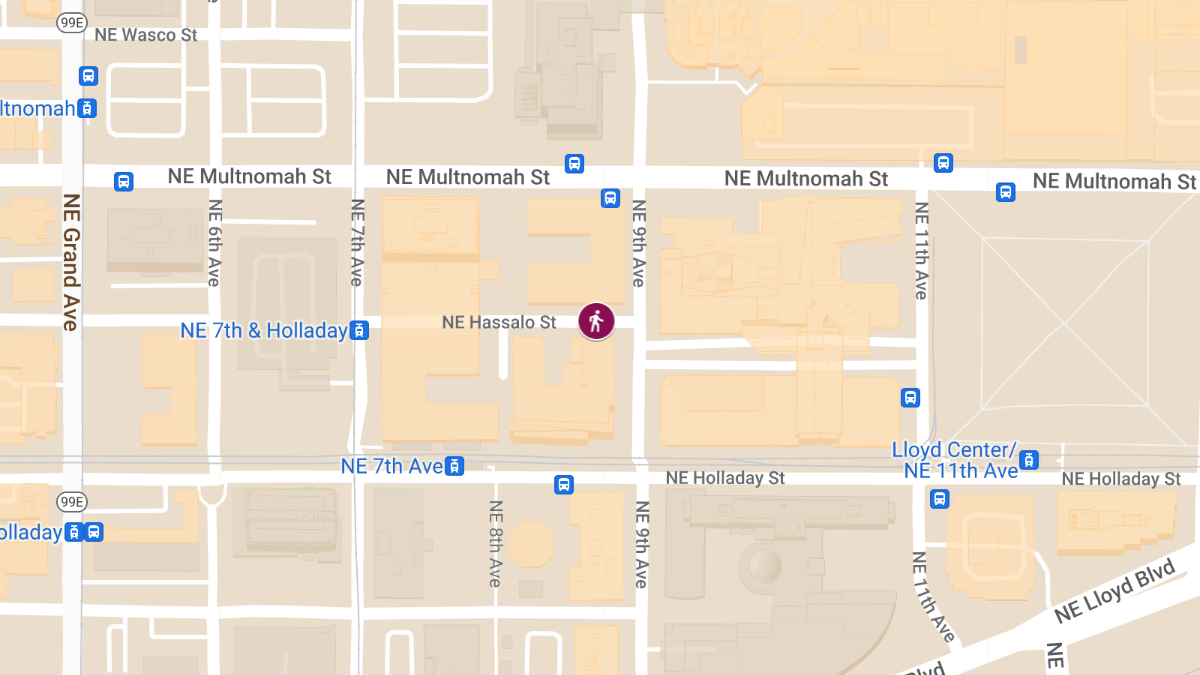 Pedestrian Hospitalized After Being Struck by Vehicle on NE Hassalo St