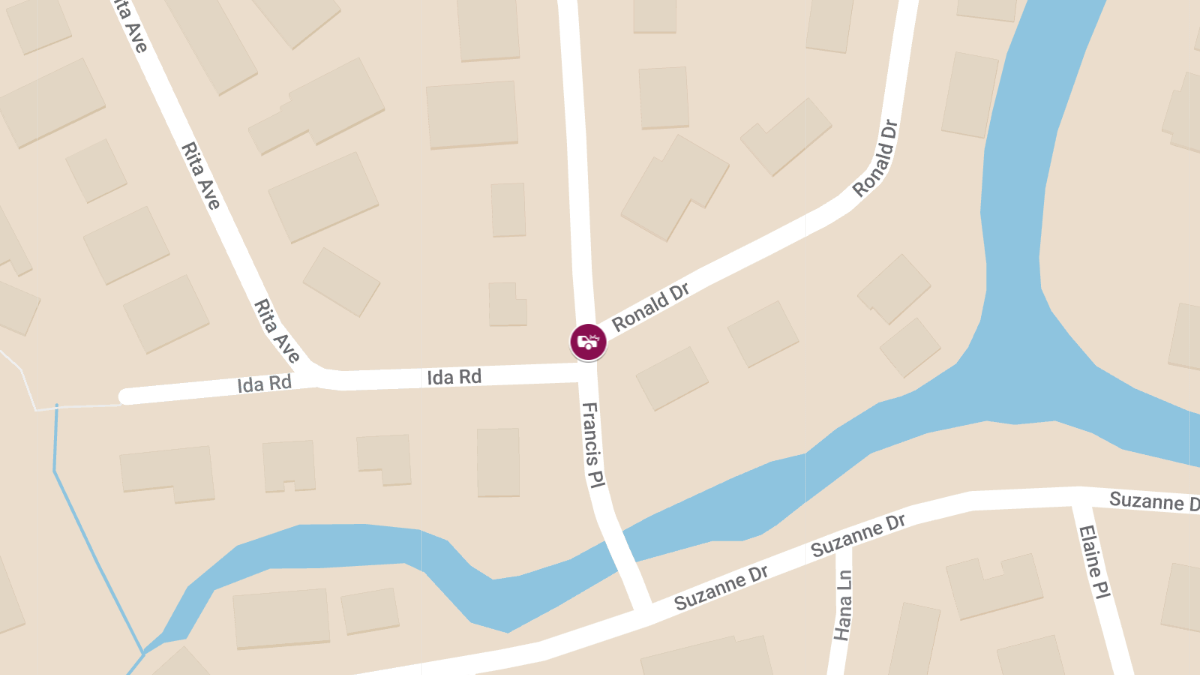 Pedestrian Injured in Accident at Ronald Dr & Francis Pl