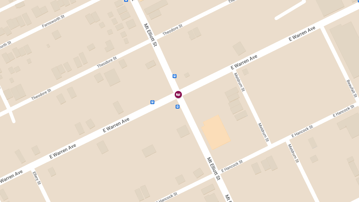 Pedestrian Injured in Collision at Mount Elliott St & E Warren Ave