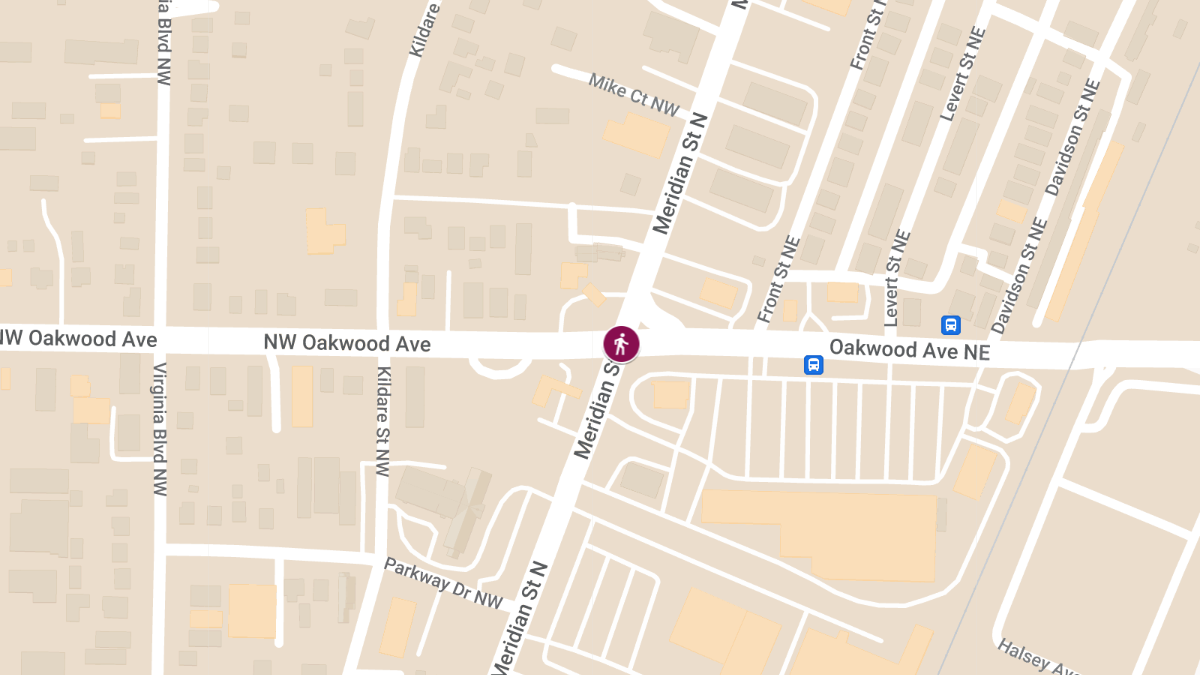Pedestrian Injured in Collision at Oakwood Ave & Meridian St