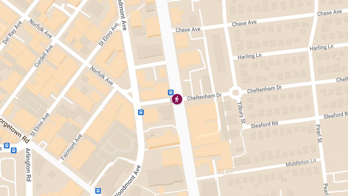 Pedestrian Injured in Collision at Wisconsin Ave & Cheltenham Dr