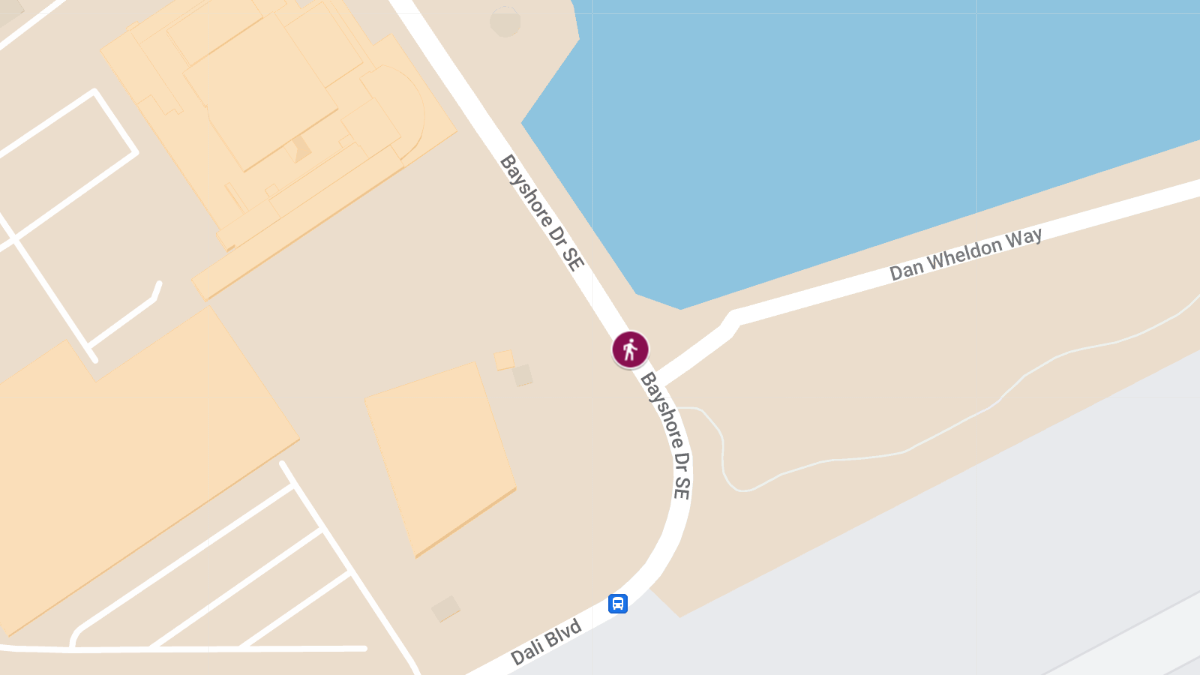 Pedestrian Injured in Crash Near the Dali Museum