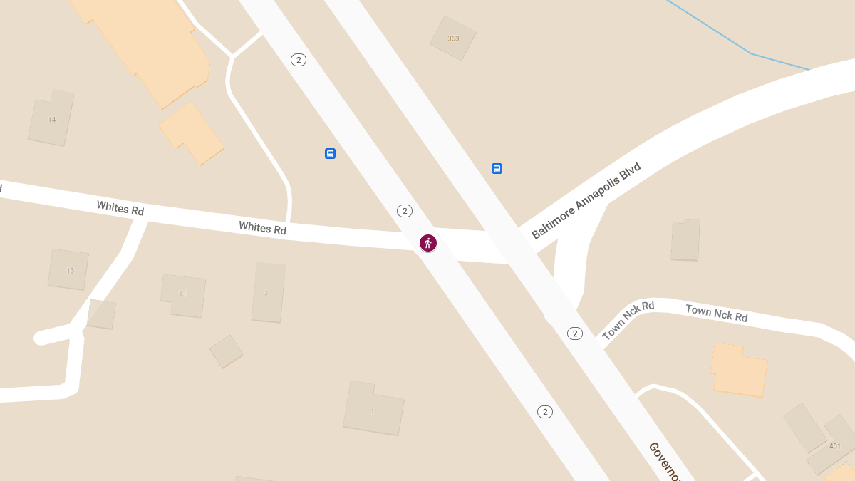 Pedestrian Injured in Crash at Ritchie Hwy & Whites Rd