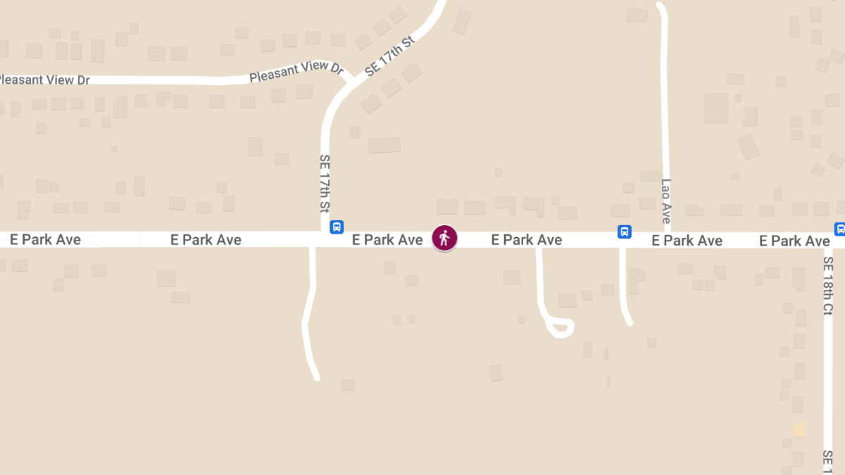 Pedestrian Injured in Crash on East Park Ave