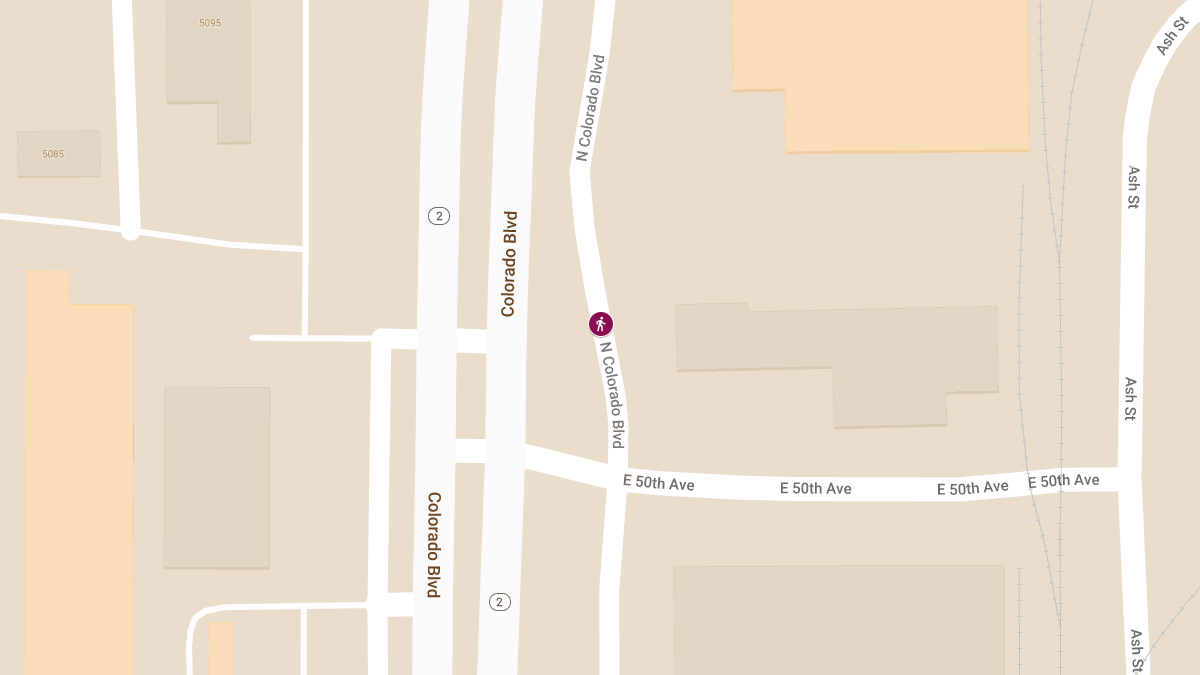 Pedestrian Injured in Crash on N Colorado Blvd