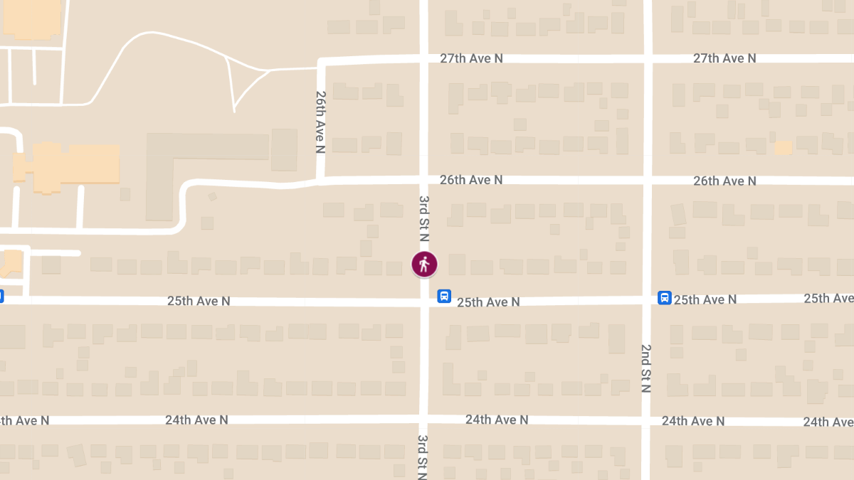 Pedestrian Injured in Hit-and-Run on 3rd St N