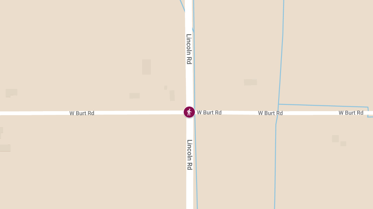 Pedestrian Injured in Hit-and-Run on W Burt Rd