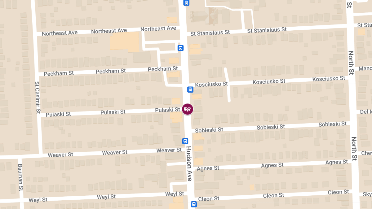 Pedestrian Injured in School Bus Accident at Hudson Ave and Pulaski St