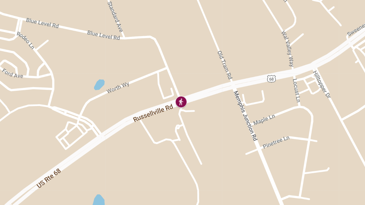 Pedestrian Injured in Vehicle Accident on Russellville Rd