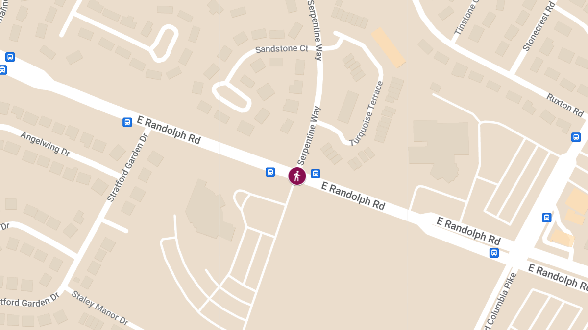 Pedestrian Involved in Collision at E. Randolph Rd & Serpentine Way